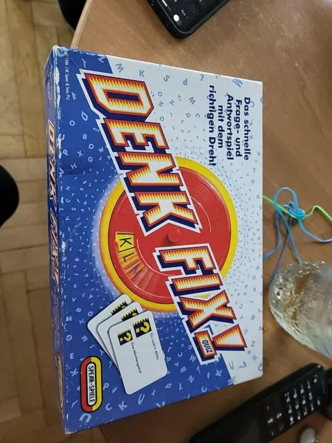 Denk Fix Frage- und Antwortspiel / Spear Spiele 1996 Mattel / Schöner Zustand