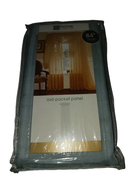 VTG JC Penney Home Collection Sensations Rod Pocket Panel 52x84"-Aqua Dust-New