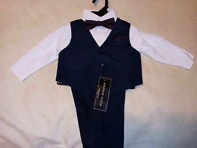 Kids Baby Boys Formal Clothes Gentleman Outfit Set  Pants Tie Dresshirt. 6 size