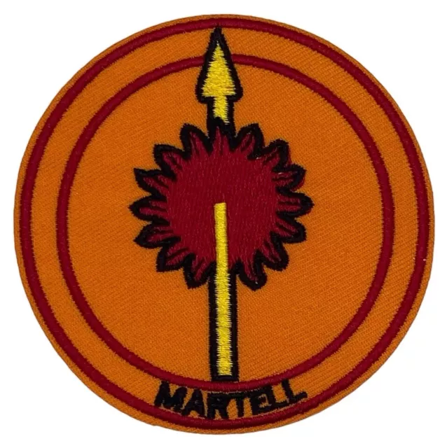 Game Of Thrones Patch Aufnäher Bügelbild Flicken Haus Martell Dorne Sonnspeer