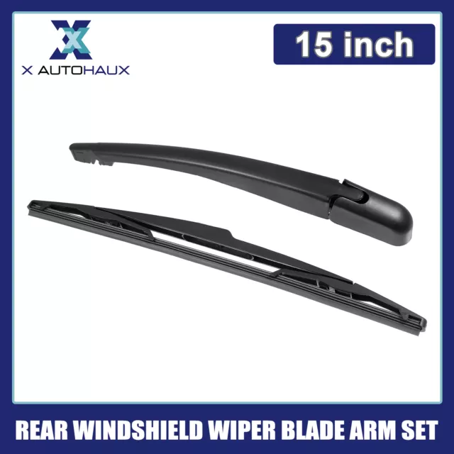 15" Rear Windscreen Windshield Wiper Arm And Blade Set for Citroen C3 2002-2010