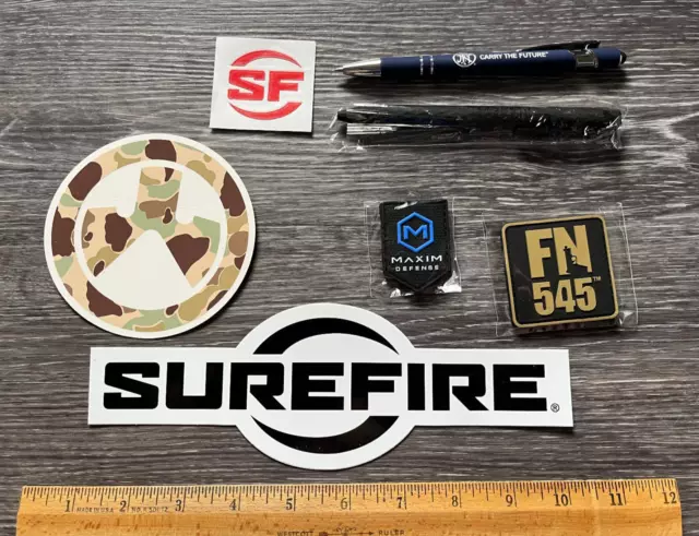 New Military Stickers, pens, patchs: SUREFIRE, MAGPUL, FN 2