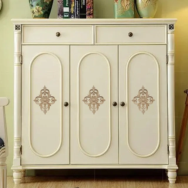 Applique en bois unique pour décoration de meubles design d'inspiration europé