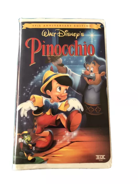 Pinocchio VHS 60th Anniversary Edition 1999 Clam Shell Disney Vintage