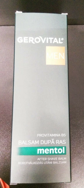 Gerovital men after shave bálsamo mentol fuerte sensación de frescor 100 ml
