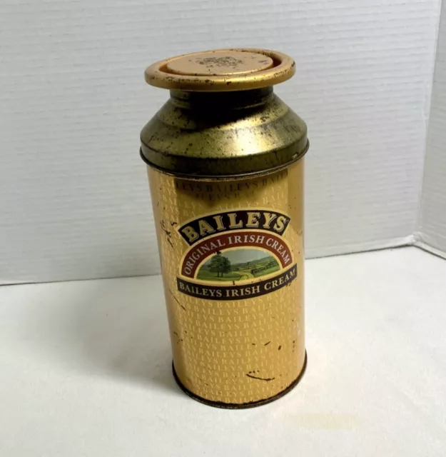 Baileys Tin Irish Cream England Ireland Metal Empty Vintage Collectible