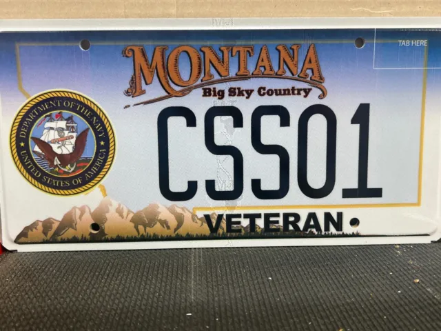 2006 Nay Veteran Montana Vanity License Plate Css01
