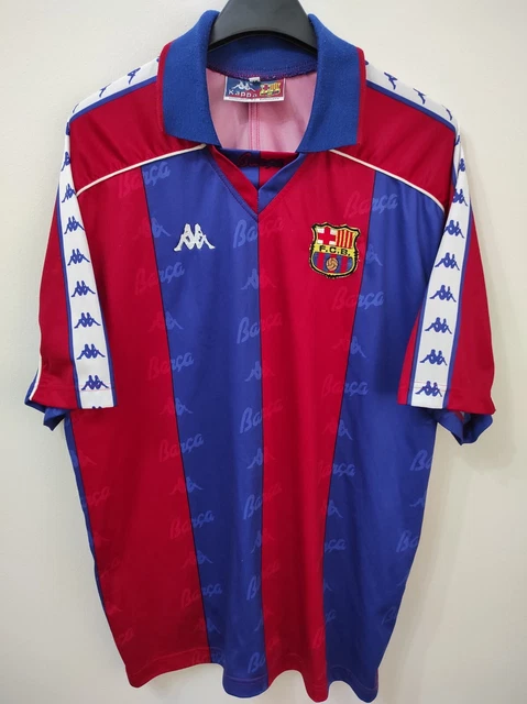 BARCELONA 2003 2004 AWAY LA LIGA LONG SLEEVE SHIRT (Very good) L