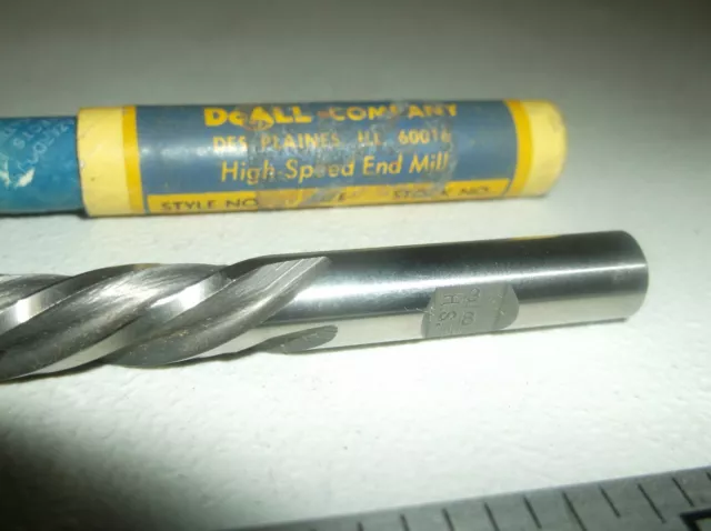 DoALL End Mill 4 FLÛTE 3/8" DIA 3/8" TIGES BROYEUR D'EXTRÉMITÉ HAUTE VITESSE 3