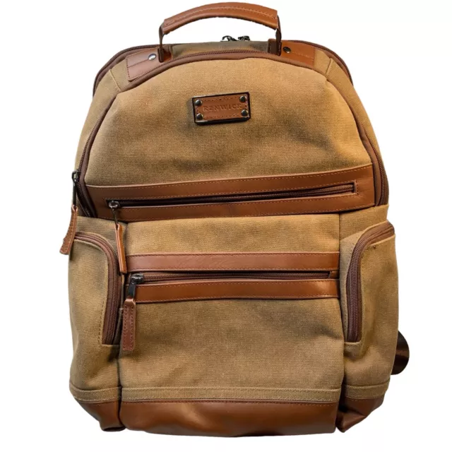 Renwick Canvas & Leather Business Backpack