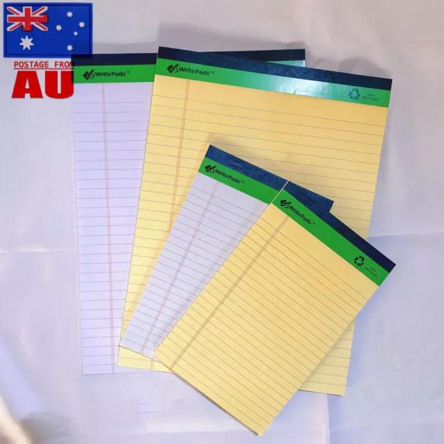 A4 Legal Pads Wide Ruled, Lined Note Pads Paper, 50 Sheets Writing Pad