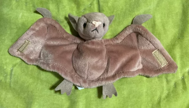 Batty the Brown Bat, Vintage 1996, Ty Beanie Babies - READ DESCRIPTION