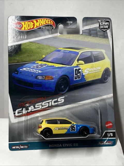 Set Complet Hot Wheels 1/64 Modern Classics 2023 - Honda, Fiat, Corrado - Neuf