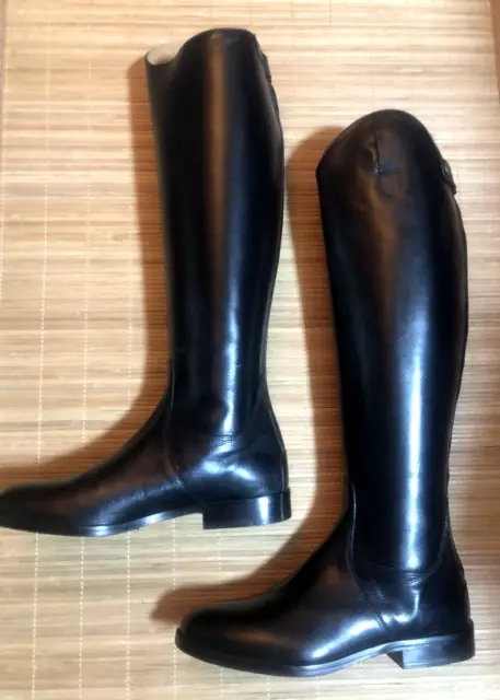 HKM Reitstiefel Softleder ITALY Reißverschluß schwarz 43 H43cm W40cm NEU UVP160€