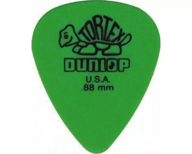 Dunlop 418P "Tortex Standard" Green 0.88mm (12 pz)