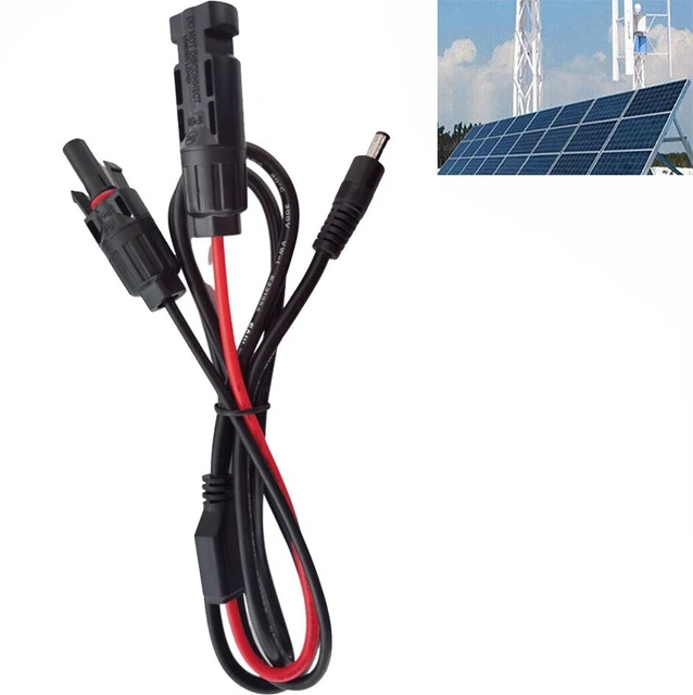 Prácticos conectores solares cable 0,8 m 16AWG accesorios universales
