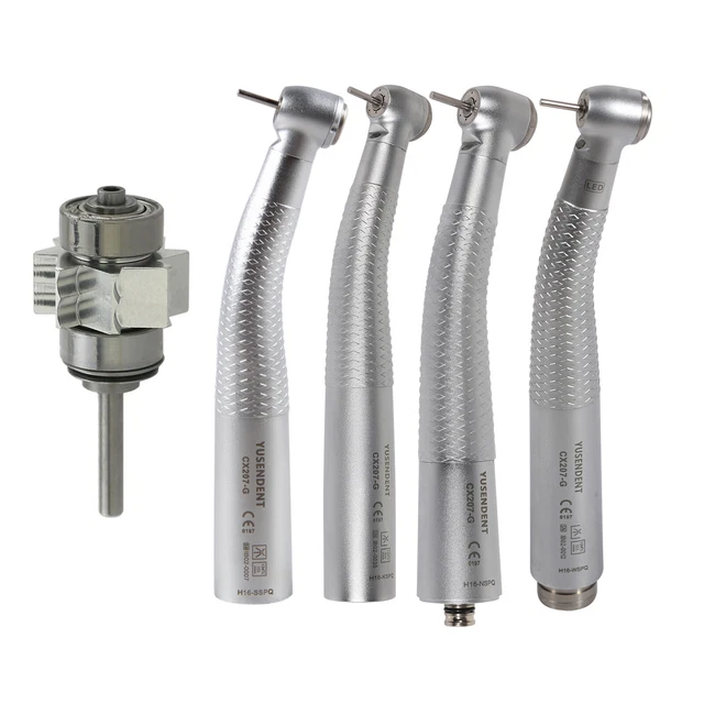 Dental LED Turbinen-Winkelstück Mit Glasfaser-Licht – Passend Für Sirona / Kavo (1-5 Stk)