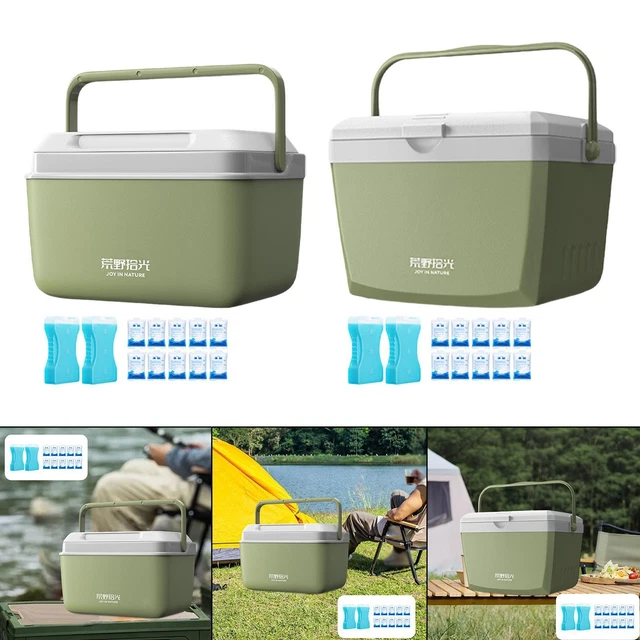 Ancienne Glacière Rouge En Vinyl – Rétro Vintage – Idéale Camping, Pique-nique, Plage