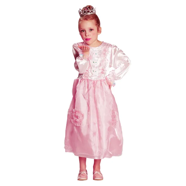 Rosa Prinzessin Kostüm für Kinder / Karneval Fasching Mädchen Fee Blümchen Kleid