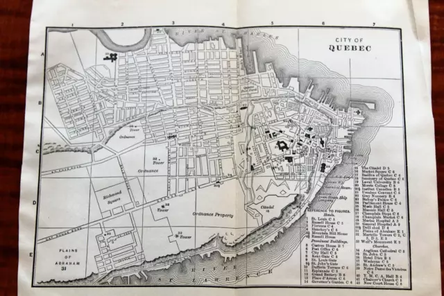 1891 BEAUTIFUL MATTHEWS-NORTHRUP Antique Atlas Map Of Quebec-Nice ...