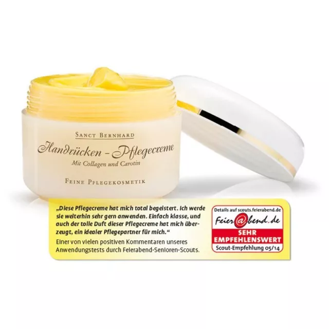 Handcreme Pflegecreme ➤Hautpflege Hals Gesicht Hände | Collagen Carotin 79,20€/L