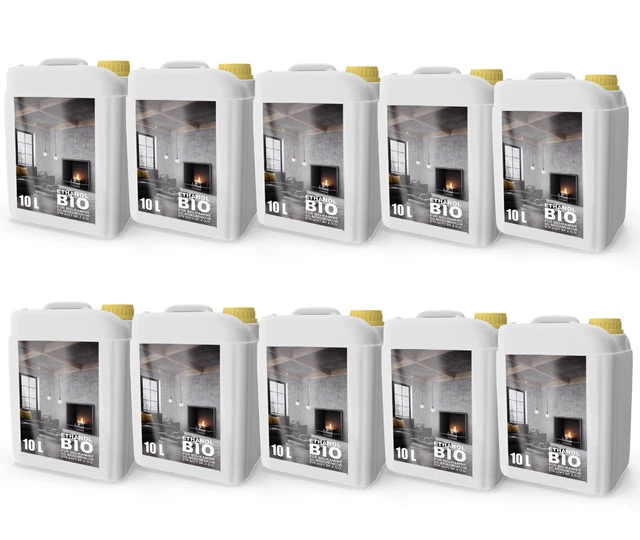 60 Liter Bioethanol Premium 100% Für Bio Alkohol Für Kamin 6 X