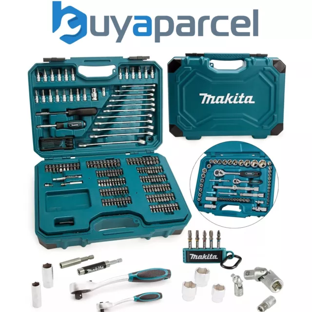 Makita 227 Piece General Maintenance Kit Spanner Screwdriver Socket Set Mechanic