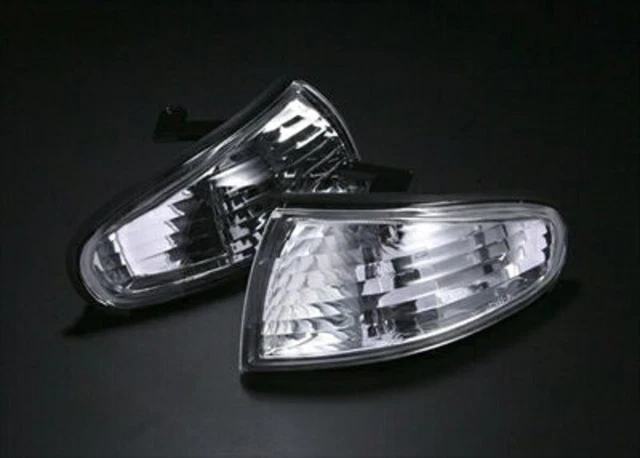 D-MAX Silvia S14 200SX Zenki Turn Signal Corner Light smoke Right Left Set