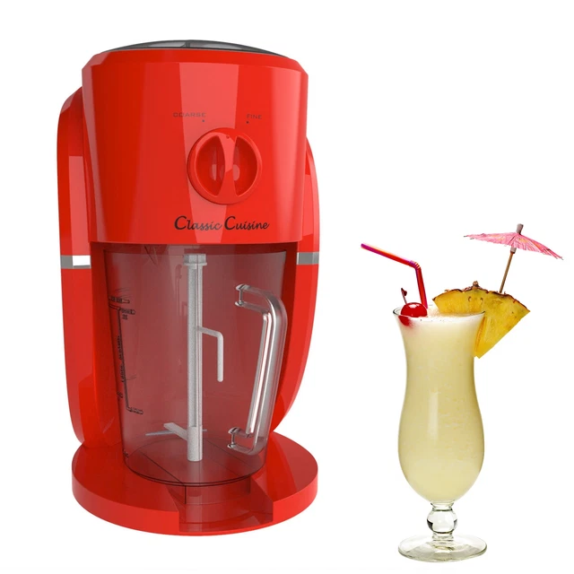Classic Cuisine Ice Crusher, Frozen Drink Maker, and Slushy Mixer (Red) Classic Cuisine Ice Crusher, Frozen Drink Maker, and Slushy Mixer (Red)