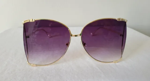 New - Oversized Square Butterfly Pearl Sunglasses