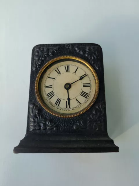 Vintage Cast Iron Western Clock MFG. CO. USA.