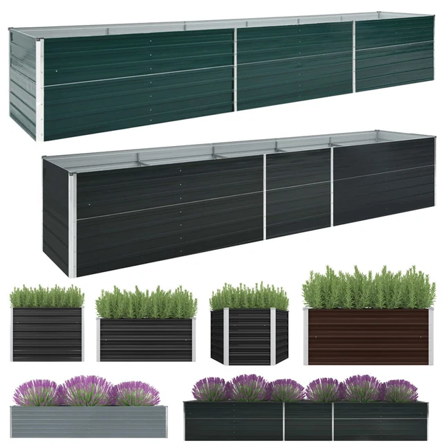 Hochbeet Metall Pflanzbeet Gemüsebeet Stahl Pflanzkasten Gemüsegarten Blumenbeet