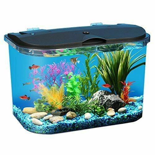 Koller Panaview 5 Gallon Aquarium Kit - Power Filter/Led Lighting Changes Colors