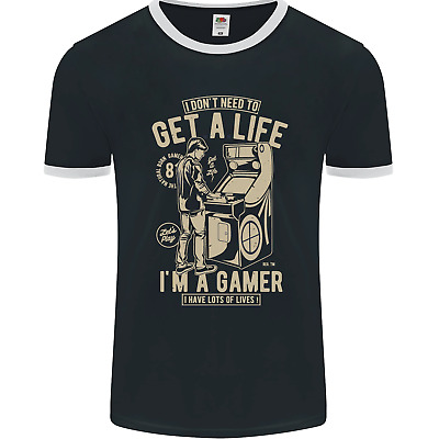 T-shirt da uomo Gaming I Dont Need to Get a Life Gamer FotoL