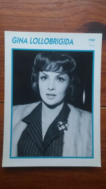 GINA LOLLOBRIGIDA fiche cinéma carte lobby card actor movie 1992