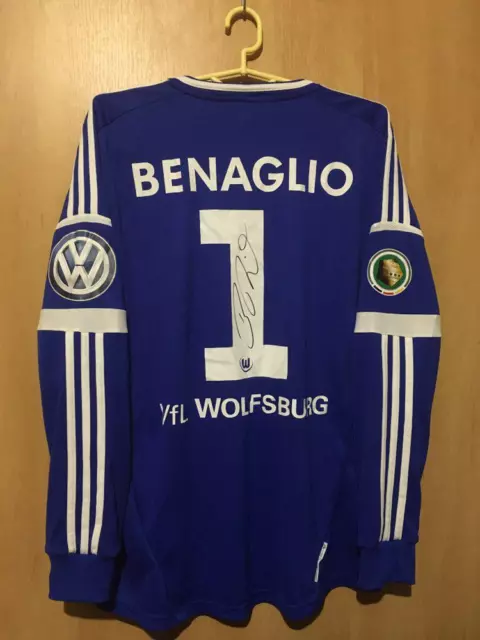 Vfl Wolfsburg 2012/2013 Match Worn Gk Football Shirt Jersey Trikot Benaglio #1