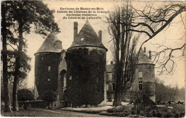 CPA Rosoy en Brie Entree du Chateau de la Grange Lafayette FRANCE (1301100)