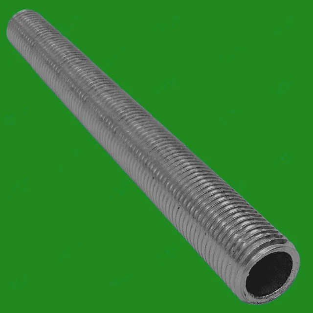 M10 Brass Coated 300mm x 10mm Allthread Hollow Threaded Tube, Electrical Lamp eB