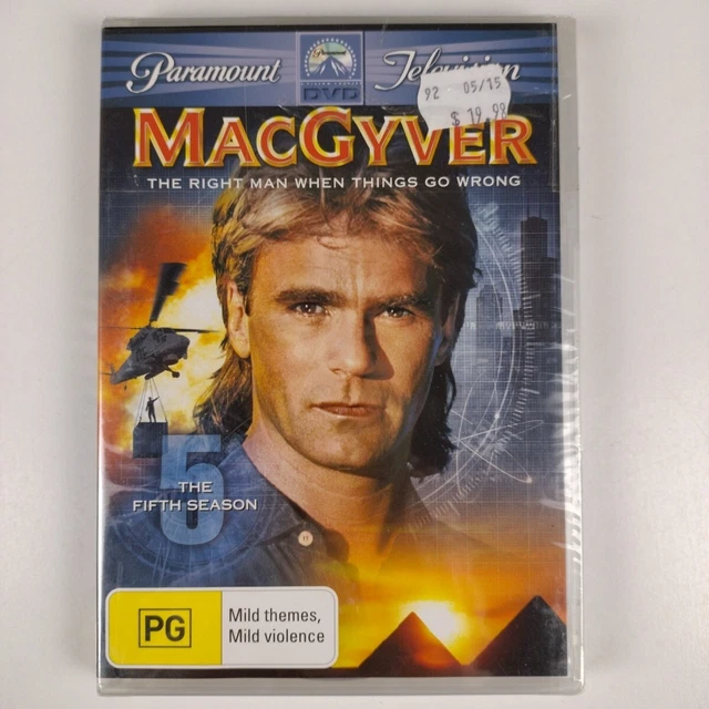 MacGyver : Season 5 The Fifth Series DVD 1989 Region 4 BRAND NEW