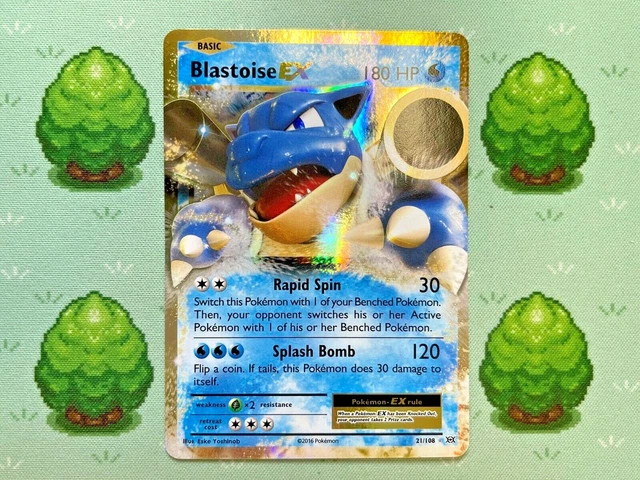 Pokemon - Blastoise EX - 21/108 - Evolutions - Half Art