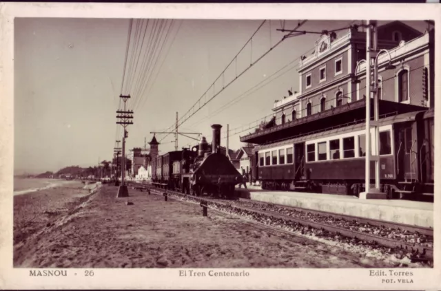 Postal Cataluña - Masnou - El Tren Centenario - Mbc