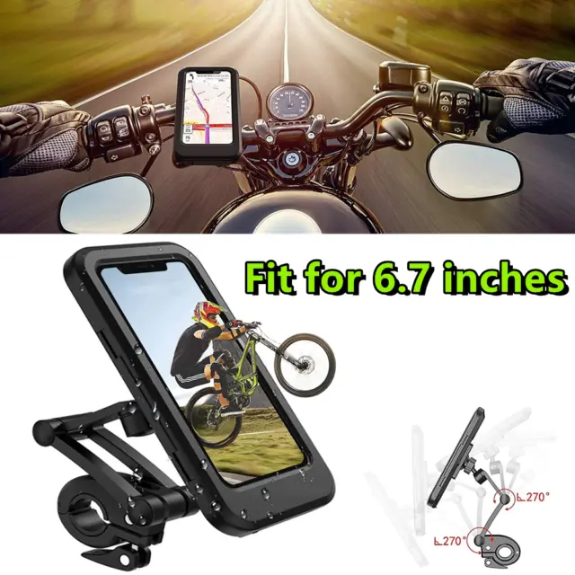 Motorbike Bike Phone Holder Waterproof Case Handlebar Fr iPhone 11 12 13 Pro Max