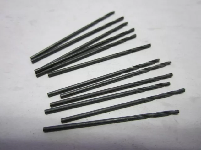 Lot of 12 #37 High Speed Jobber Drill Bits, 118 Degree Oxide Straight Spiral