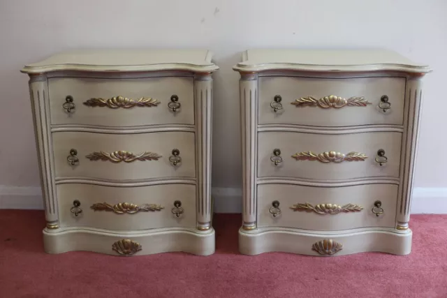 Pair Of Painted French Style Nightstands