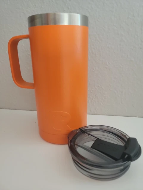 Artic Outdoors Travel Mug Insulated Vacuum Hot/ Cold Tangerine 16 Oz