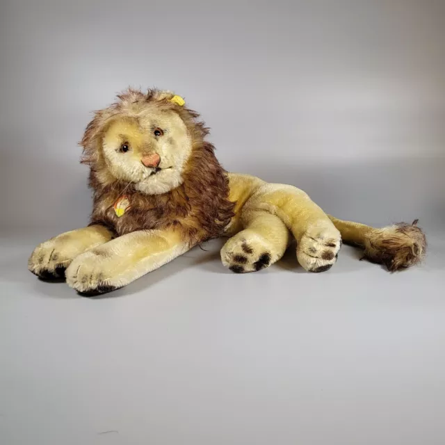 Steiff: antik * Löwe Leo * 35 cm * liegend * 50er * komplett *