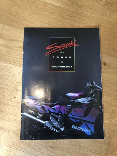 Genuine SUZUKI Motorcycle Range Brochure 1991 GSXR1100 GSXR750 RGV250 (107)