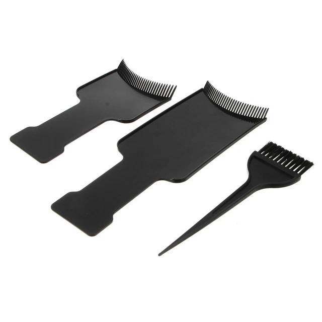 3 Pcs Werkzeug Zum Färben Von Haaren Plastik Salon Haarfärbekamm