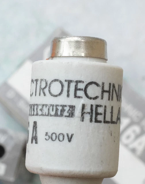 10x Electrotechnic Hellas Fusible bouteille 16A 500V. Lot de 10 6