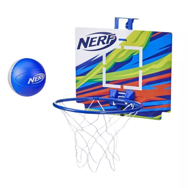 Nerf Nerfoop – The Classic Mini Foam Basketball and Hoop -- Hooks On Doors --